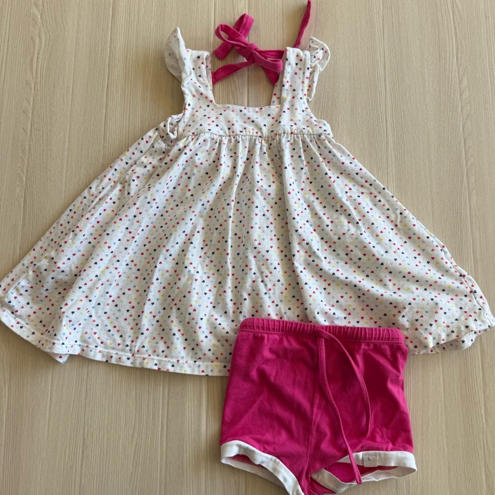 Omi Jo by WDW Confetti Hearts Tunic & Shorts Set HTF Size 3